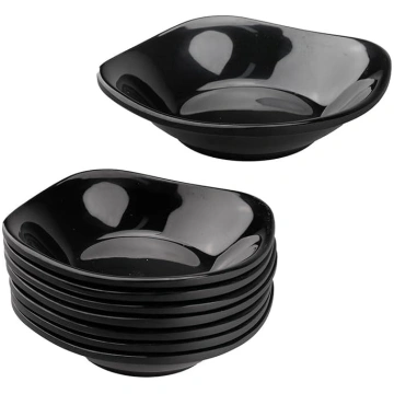 8 mini bļodiņu komplekts Melns iemērcamo bļodiņu k