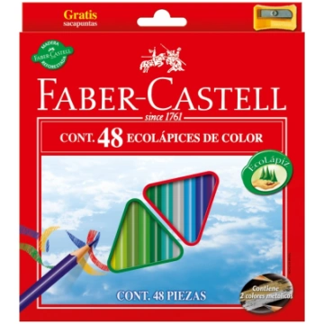 *Krāsainie zīmuļi Faber-Castell Eco 48 krāsas + as