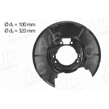 AIC 55498 - BREMŽU DISKA AIZSARGS BMW 34211158991