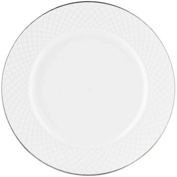 TIFFANY porcelāna šķīvis d27cm, balts