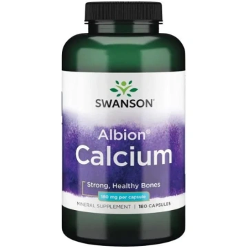 Swanson Albion kalcijs, 180 mg - 180 kapsulas