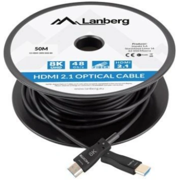 LANBERG CABLE HDMI M/M V2.1 50M 8K OPTICAL AOC CA-