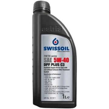 SAE 5W-40 DPF PLUS C3, 1L Swissoil