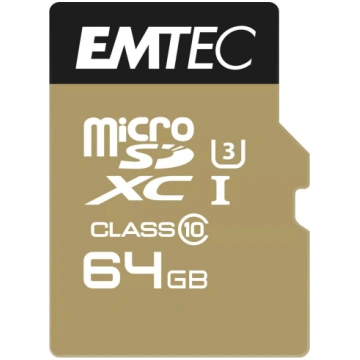 Zibatmiņa Emtec 64GB MicroSDXC Class 10 ECMSDM64GX