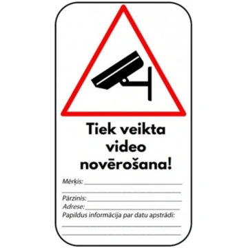 Uzlīme pārklāta ar laminātu Tiek veikta videonovēr