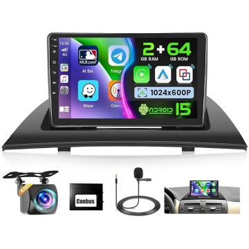 2G+64G Android 15 auto radio BMW X3 E83 2003 2004 