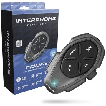 INTERPHONE HD TOUR Single Headset - Bluetooth aust