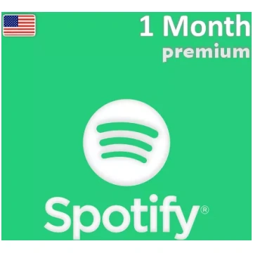 Spotify Premium dāvanu karte 1 mēnesim (ASV)