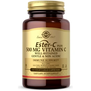 SOLGAR Ester C Plus - C vitamīns 500 mg (50 kapsul