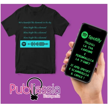 Spotify Codes - Unisex T-Shirt Personalizzata publ
