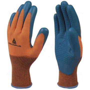 Protective gloves | Size: 8 | orange-navy blue | l