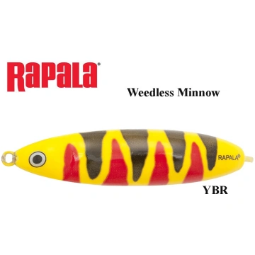Vizulis šūpojošais Rapala Weedless Minnow YBR 5 g