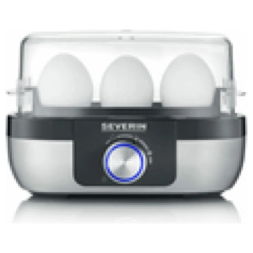 Severin EK 3163 egg cooker 3 egg(s) Black Stainles