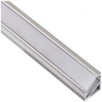 Anodēts aluminija profils LED lentei ar baltu vāci