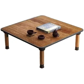 Japanese Folding Wooden Tea Coffee Table, Square B