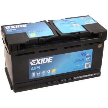 EXIDE START-STOP AGM EK960 12V 96Ah 850A(EN) 353x1