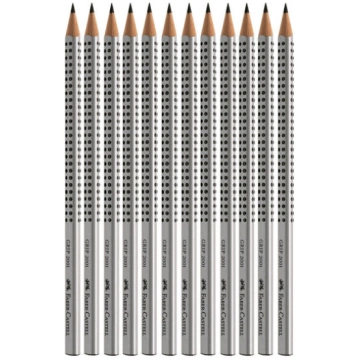 Faber-Castell GRIP 2001 Zīmuļi HB Melns 12 gab. (I