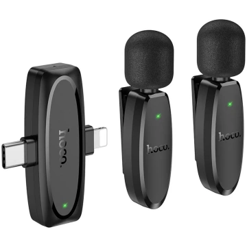 Wireless lavalier microphone Lightning / USB C Hoc