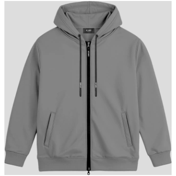 ESSENTIAL CONCRETE REGULAR FIT FRENCH TERRY HOODIE