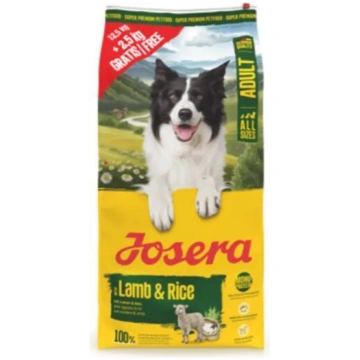 Josera Lamb & Rice suņiem 12,5kg (12.5+2.5 kg) 15k