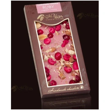 M.Pelczar Chocolatier Czekolada rozowa RUBY z zura