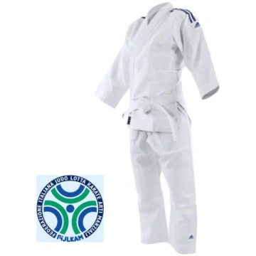 Judogi 阿迪达斯批准 Fijlkam J250 带白色腰带 - 110厘米