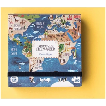 Mikro puzle - Pasaules karte, Discover the World P