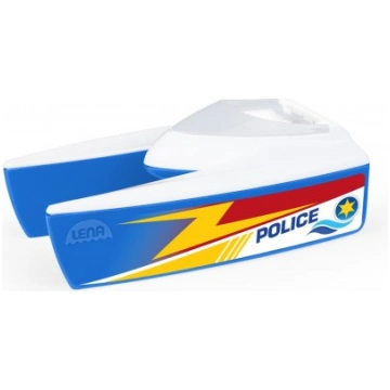 Lena Policijas katamarāns laiva 17 cm L04713