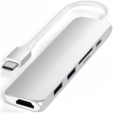 HUB USB Satechi 6-in-1 USB-C Slim Multiport Adapte