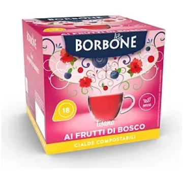 Dosettes ESE 44 mm café Borbone fruits des bois