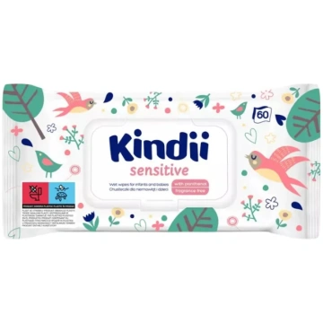 Bērnu salvetes, ādas tīrīšanai, bērniem Kindii Sen