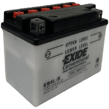 Akumulators Exide EB4L-B 4Ah, 12V 50A (- +) 120x70