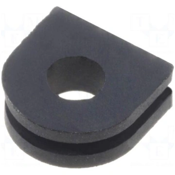 Grommet | Ømount.hole: 6mm | Øhole: 3.4mm | rubber