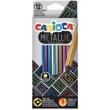 Zīmuļi CARIOCA Metallic 12 gab - 200-13690