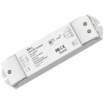 V3-L LED Controller 12-48V, 3x 6A, with Push DIM S