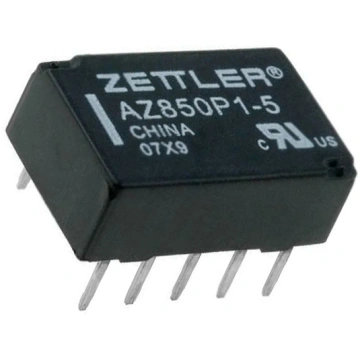 Relay: electromagnetic; DPDT; Ucoil: 5VDC; 1A; 0.5