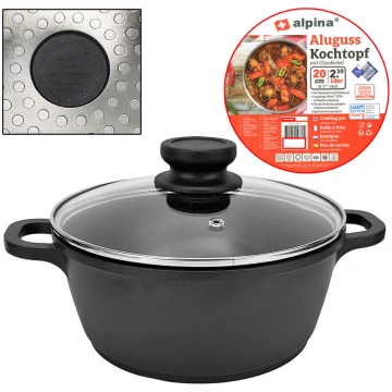 Katls ar stikla vāku - 20 cm, 2.30L
