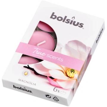 Svece, aromātiskā/tējas sveces Bolsius, 4 h, 6 gab