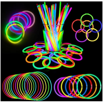Glow Sticks ballīšu komplekts bērniem - 100 spīdoš