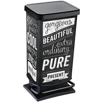 Atkritumu tvertne ar pedāli Rotho Paso Hipster, 40