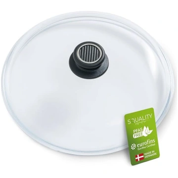 Paraksts Augsts kupols Pyrex ar vāciņu un kloķi Di