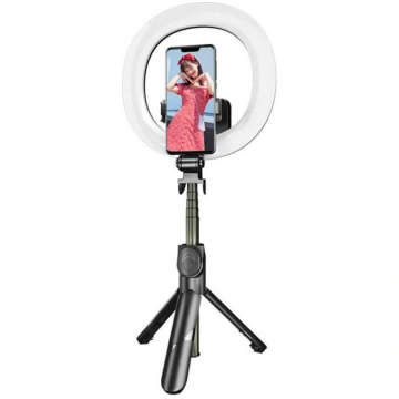 Selfie stick/ tripod Puluz with LED light ring