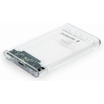 Gembird HDD/SSD enclosure 2.5 SATA USB 3.0 Transpa
