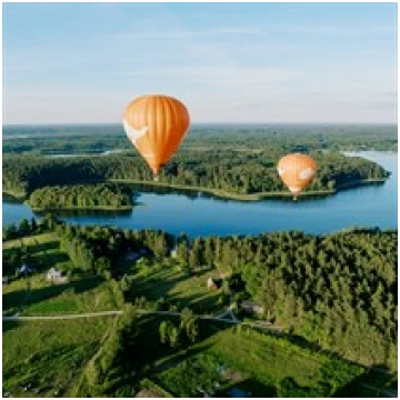Romantisks lidojums ar gaisa balonu virs Galves ez