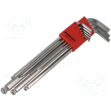 Wrench: hex key-set; spherical; ProTanium®,steel; 
