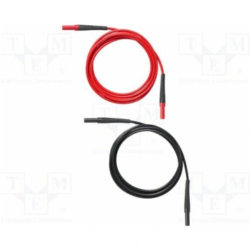 Test leads; Inom: 30A; red and black; Insulation: 