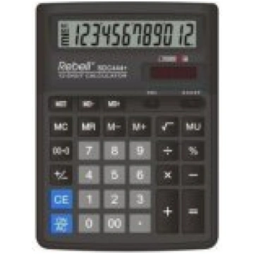 Rebell SDC444+ Black kalkulators RE-BDC412 BX-REBE