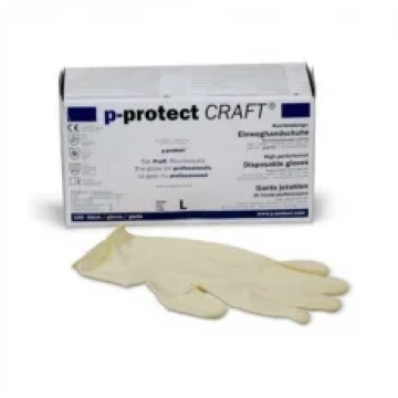 CRAFT caurspīdīgi cimdi M (iepakojumā 100gab) Darb
