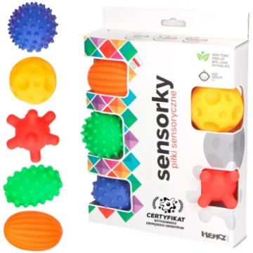 Sensorā bumba, formas un krāsas Hencz Toys, daudzk