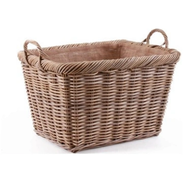 CESTO IN GIUNCO GRIGIO SFODERABILE S Arredo Giunco